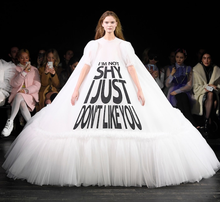 Model, Viktor & Rolf, Haute Couture, 2019 Paris Fashion Week